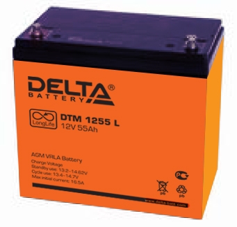 Аккумулятор для ИБП Delta DTM 1255 L 12V-55 Ah