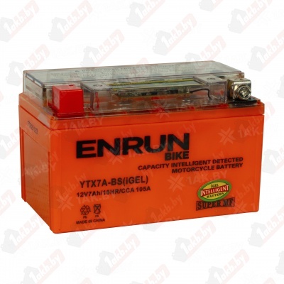 ENRUN YTX7A-BS (iGEL) 7 (A/h) 105A L+