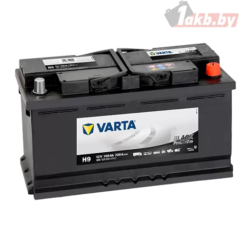 Varta Promotive Black H9 (100 А/h), 720А R+ (600 123 072)