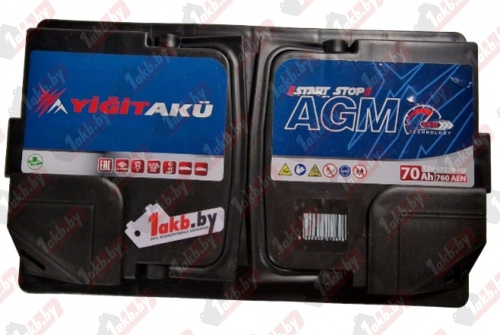 YIGITAKU AGM (70 A/h), 760A R+