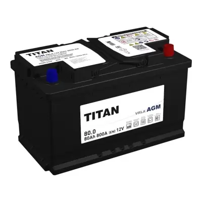 Titan AGM (80 А/h), 800A R+