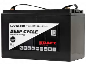 KRAFT M8 (118 A/h), 12V (C20) L+