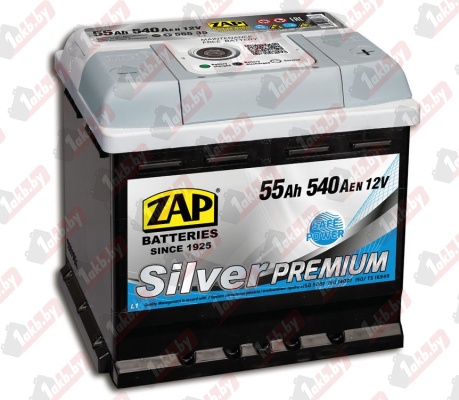 Zap Silver Premium 554 45 (54 A/h), 520A R+