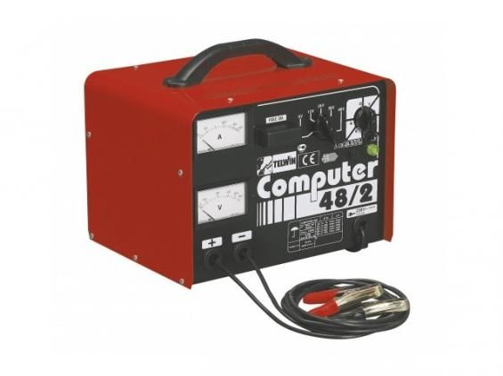 TELWIN COMPUTER 48/2 PROF (12/24В, 30А, 180А) Пуско-зарядное устройство Трансформаторное с амперметром