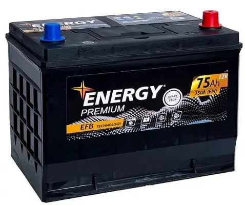 Energy Premium EFB Asia (75 A/h), 750A R+