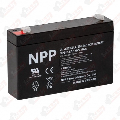 Аккумулятор для ИБП NP (7,5 A/h), 6V