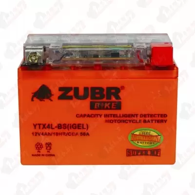 ZUBR iGEL YTX4L-BS (4 A/h), 50A R+