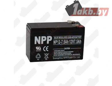 Аккумулятор для ИБП NP (7,5 A/h), 12V