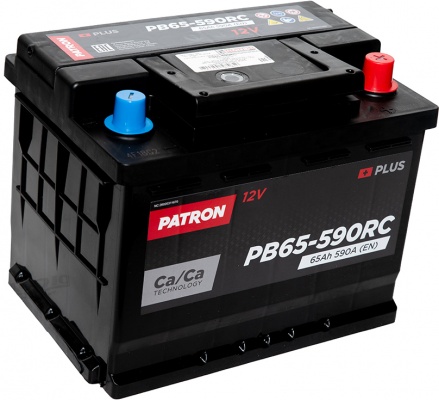 PATRON PB65-590RC (65 A/h), 590A R+