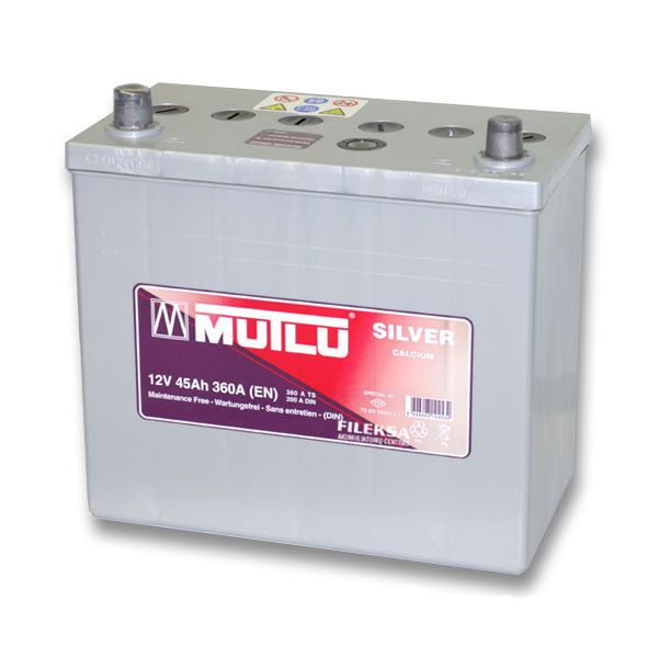 Mutlu Silver Calcium Asia SD-80A (80 А/ч, 720А) Обратная (R+), корпус D26 с нижним буртиком для Hyundai Santa Fe, Kia Sorento