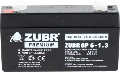 Аккумулятор для ИБП ZUBR (1,3 A/h), 6V
