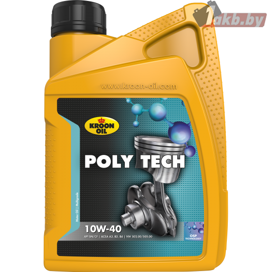 Kroon Oil Poly Tech 10W-40 1л