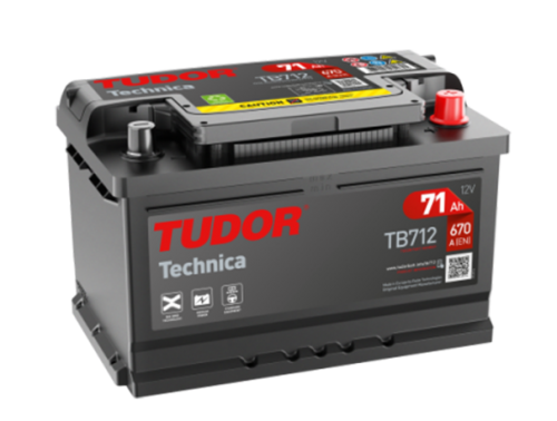 Tudor Technica TB712 (71 А/ч), 670A R+