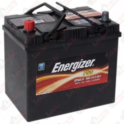 Energizer plus Asia (60 A/h), 510А R+