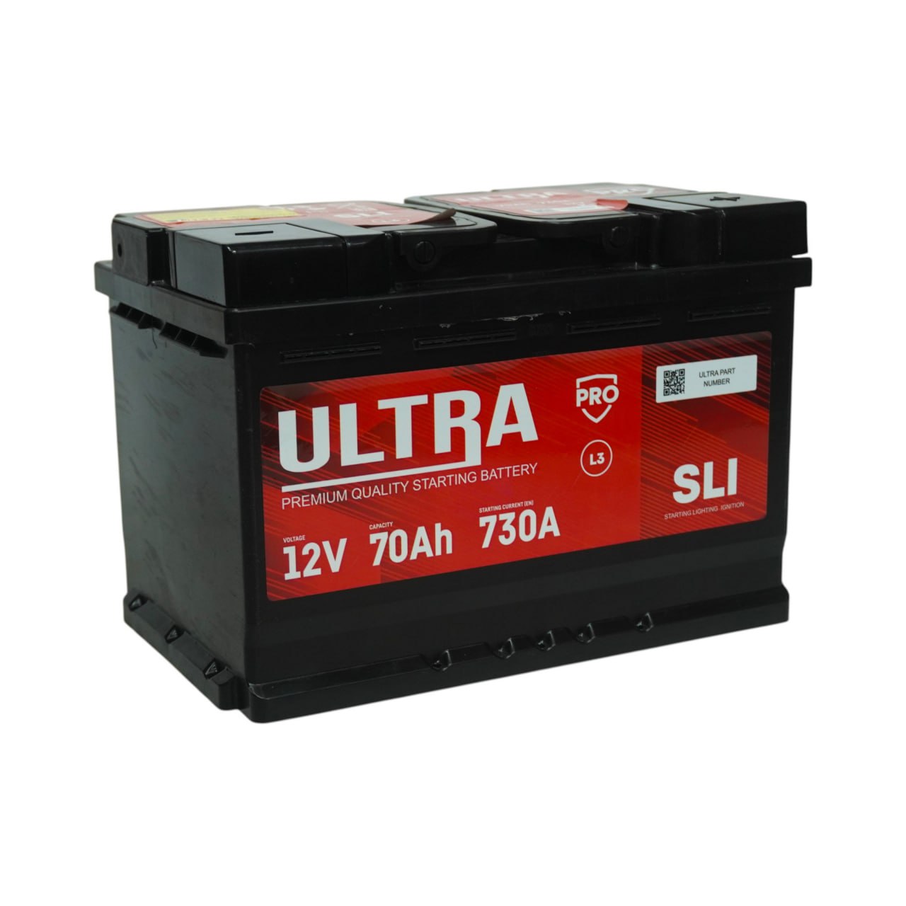 ULTRA PRO 70Ah 730A R+ Обратная полярность, Высокий пусковой ток для Toyota Land Cruiser Prado - фото 3
