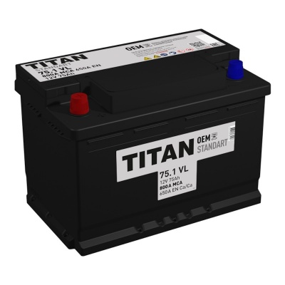 Titan Standart (75 А/h), 650A L+