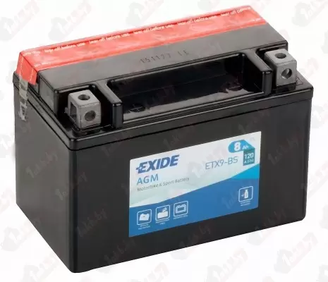 Exide ETX9-BS (8 A/h), 120A L+