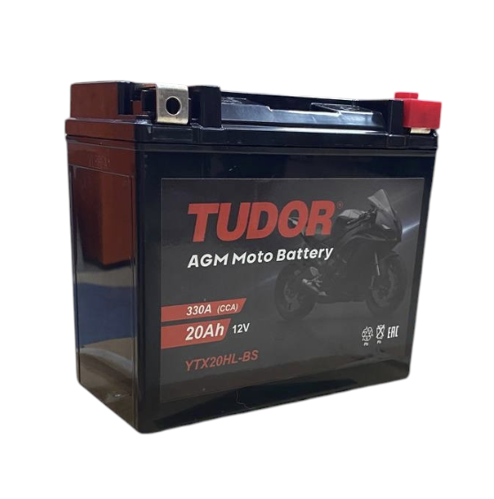 Tudor YTX20HL-BS (20 А/ч, 330А) R+, AGM High Performance для Can-Am Outlander/Renegade - фото 2