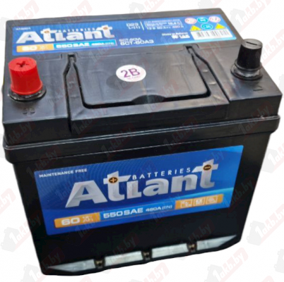 Atlant ASIA (60 A/h), 480A L+ (с бортом)