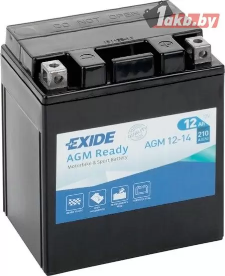 Exide AGM12-14 (12 A/h), 210A R+