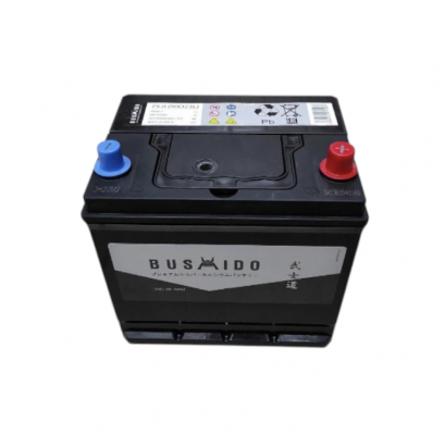 Bushido Asia (75 А/ч, 680А) Обратная (R+), JIS D23 низкий корпус для Mazda CX-5, Toyota RAV4