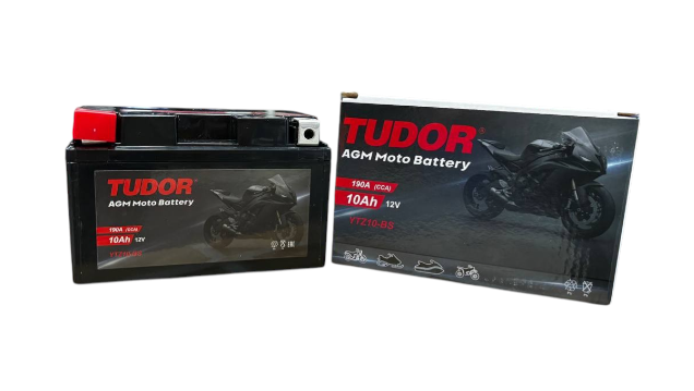 Tudor YTZ10-BS (10 А/ч, 190А) L+, AGM мотоаккумулятор для Honda CB500F / Yamaha MT-07 - фото 3