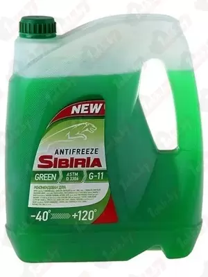 SIBIRIA 800216 Антифриз 5кг/4,3л, G11 готовый зеленый