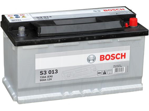 Bosch S3 013 (90 А/h), 720A R+ (590 122 072) Bosch S3 013 (90 А/h), 720A R+ (590 122 072)