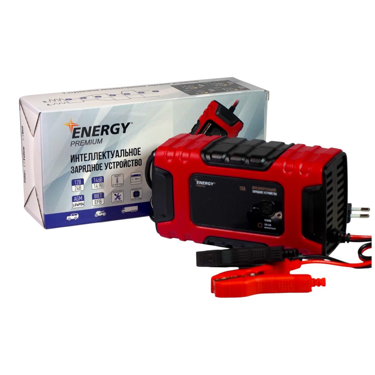Energy Premium EP-10B (12В, 10А) Импульсное ЗУ Десульфатация и режим AGM - фото 3