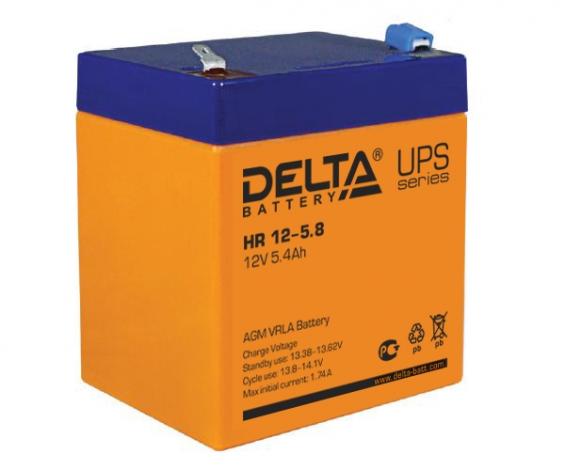 Аккумулятор для ИБП Delta HR 12-5.8 12V-5.4 Ah