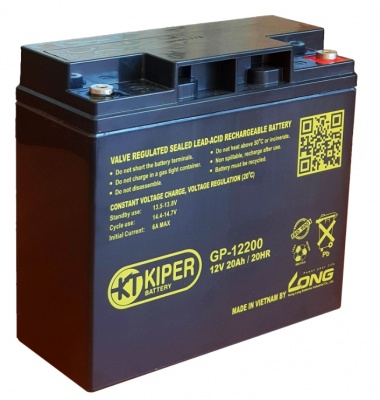 Аккумулятор для ИБП Kiper GP-12200 (12 V/20 A/h)