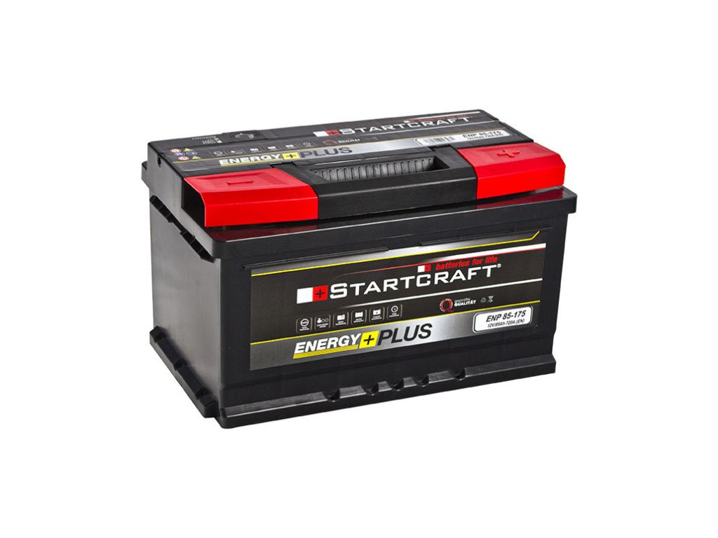 Startcraft Energy Plus (85 А/ч, 720А) Обратная (R+), Низкий корпус 175мм для Kia/Hyundai