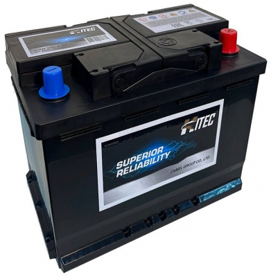HITEC AGM 50Ah 540A (R+) Обратная полярность, Клеммы под болт М6, Для BMW E46/E39 и Mercedes W203