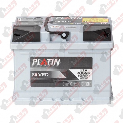 PLATIN SILVER (60 A/h), 600A R+ низ.