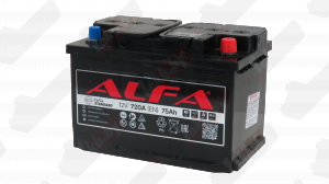 ALFA Standart (75 A/h), 720A R+