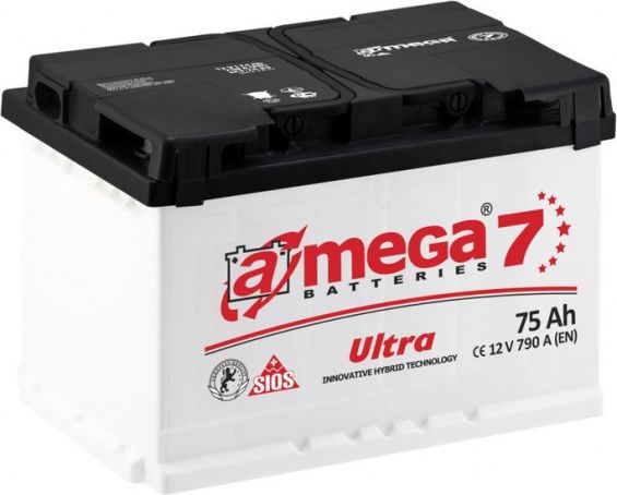 A-mega Ultra (75 A/h), 790A L+ A-mega Ultra (75 A/h), 790A L+