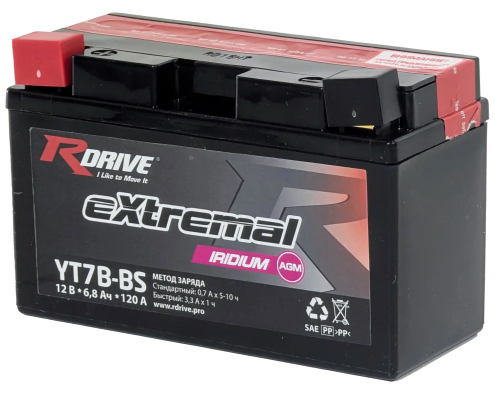 RDrive eXtremal Iridium YT7B-BS (6,5 A/h), 120A R+