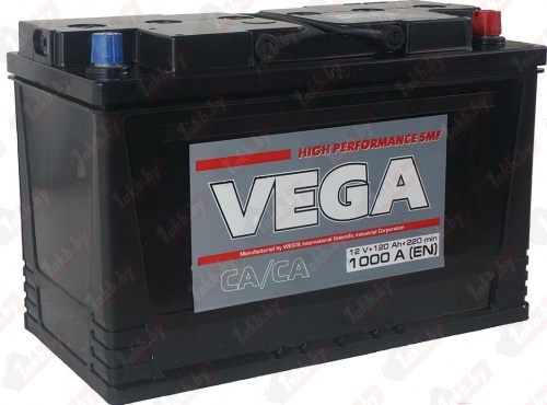 VEGA 6СТ-120 Е (120 A/h), 1000A R+