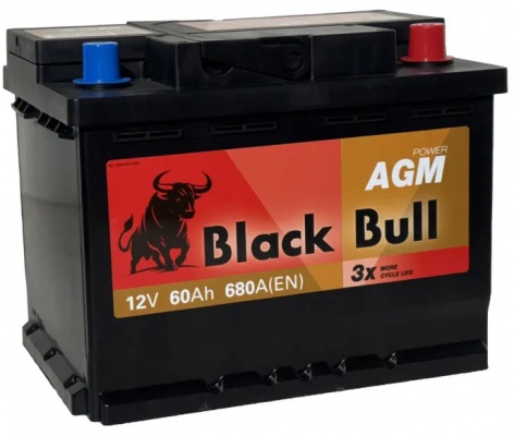 BLACK BULL AGM (Camel Group) (60 A/h), 680A R+