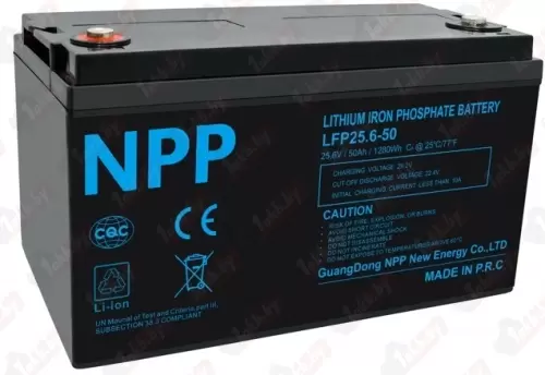 NPP LiFePO4 25.6V, (75 A/h) 80A