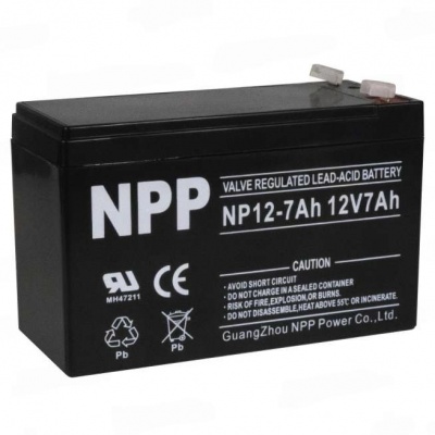 Аккумулятор для ИБП NPP (7 A/h), 12V AGM