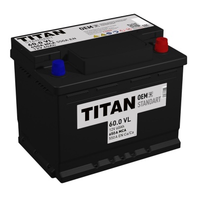 Titan Standart (60 А/h), 550A R+