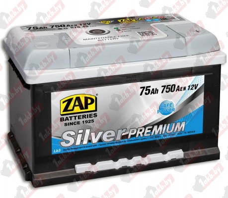 Zap Silver Premium 575 45 (75 A/h), 750A R+