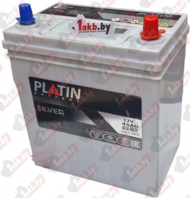 PLATIN ASIA SILVER (45 A/h), 400A R+ т.кл. (короткий)