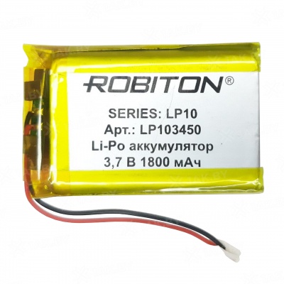 ROBITON LP103450 3.7В 1800mAh PK1 (10x34x50мм)