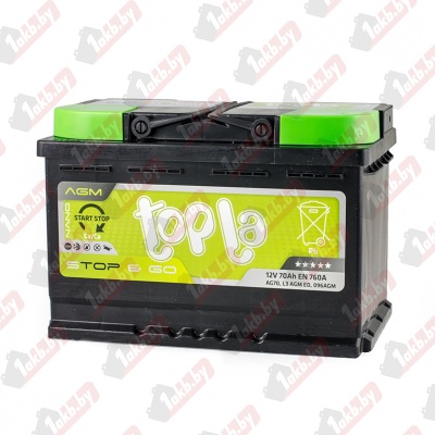 Topla TOP AGM Stop & Go (70 A/h), 760A R+