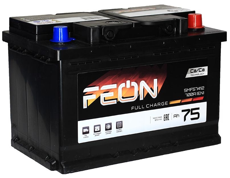 Feon (75 A/h), 700A R+ - фото 2