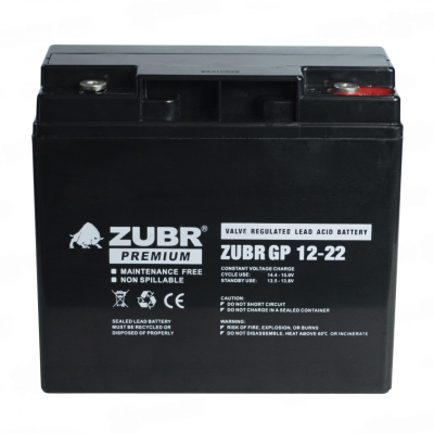 Аккумулятор для ИБП Zubr AGM 12V (22 A/h)