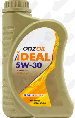 ONZOIL 5W30 IDEAL SN/0.9 моторное синтетическое 0.9л - ACEA A3/B4 API SN/CF ONZOIL 5W30 IDEAL SN