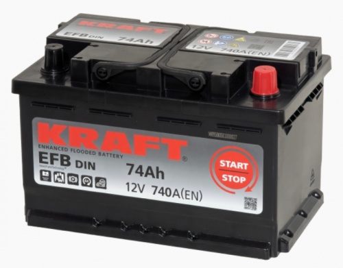 KRAFT EFB (74 А/h), 740A R+